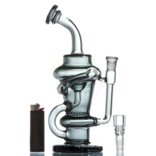 Honeycomb Klein Recycler Shisha Rauchen Glas Wasserrohr (ES-GB-583)